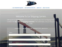 Tablet Screenshot of carshippingcarriers.com